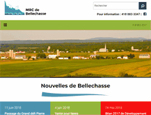 Tablet Screenshot of mrcbellechasse.qc.ca